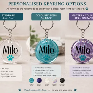 Personalised Acrylic Resin Keyrings